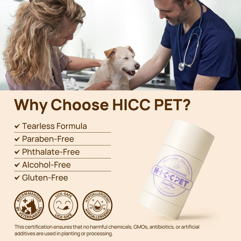 【Falldealsforyou】Hicc Pet Tear Stain Eye Balm Butter for Dogs Gently Lifts Tear Stains Coconut Oil Cleanses, Soothes, and Hydrates the Area around Your Pet'S Eyes for a Brighter Comfortable, and Stain-Free #Petlife