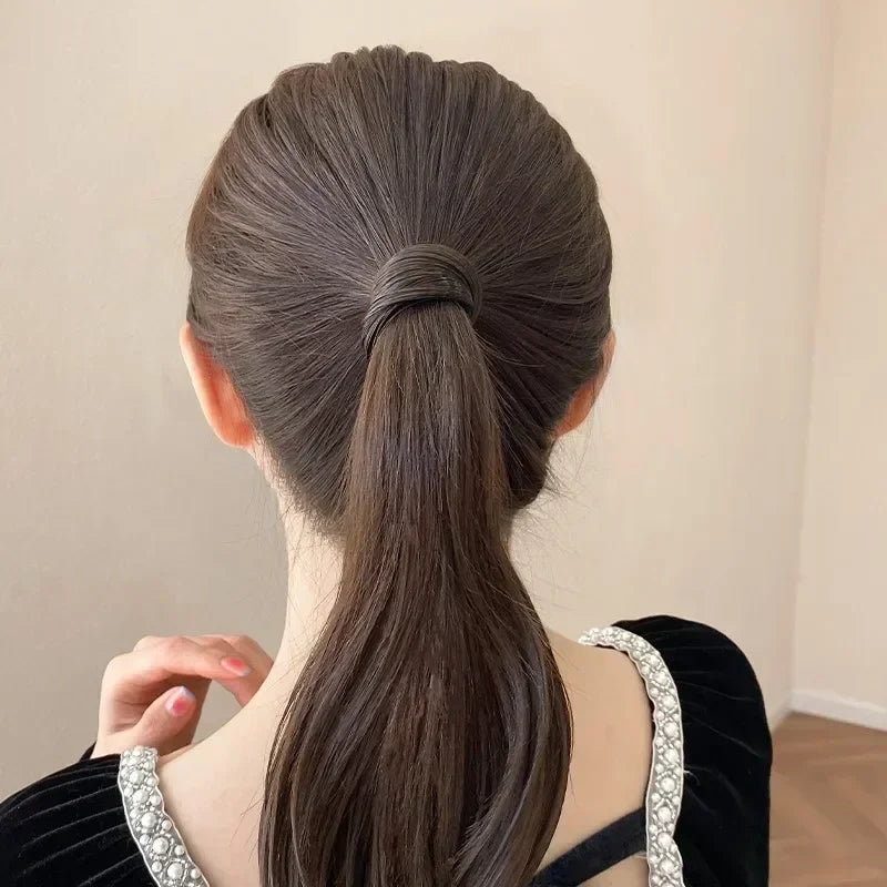 1Pc Invisible Seamless Ponytail Headband Hair Band Rubber Bands Women Girls High Elastic Hair Ropes Hair Headdress