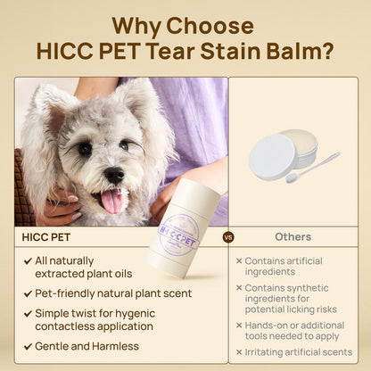 【Falldealsforyou】Hicc Pet Tear Stain Eye Balm Butter for Dogs Gently Lifts Tear Stains Coconut Oil Cleanses, Soothes, and Hydrates the Area around Your Pet'S Eyes for a Brighter Comfortable, and Stain-Free #Petlife